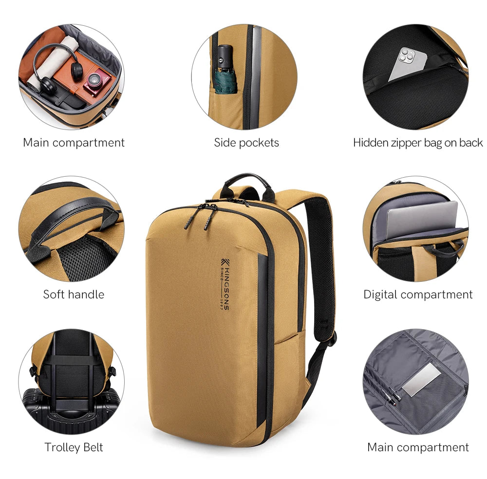 Kingsons 24L Eco Recycled Hiking Travel Backpack