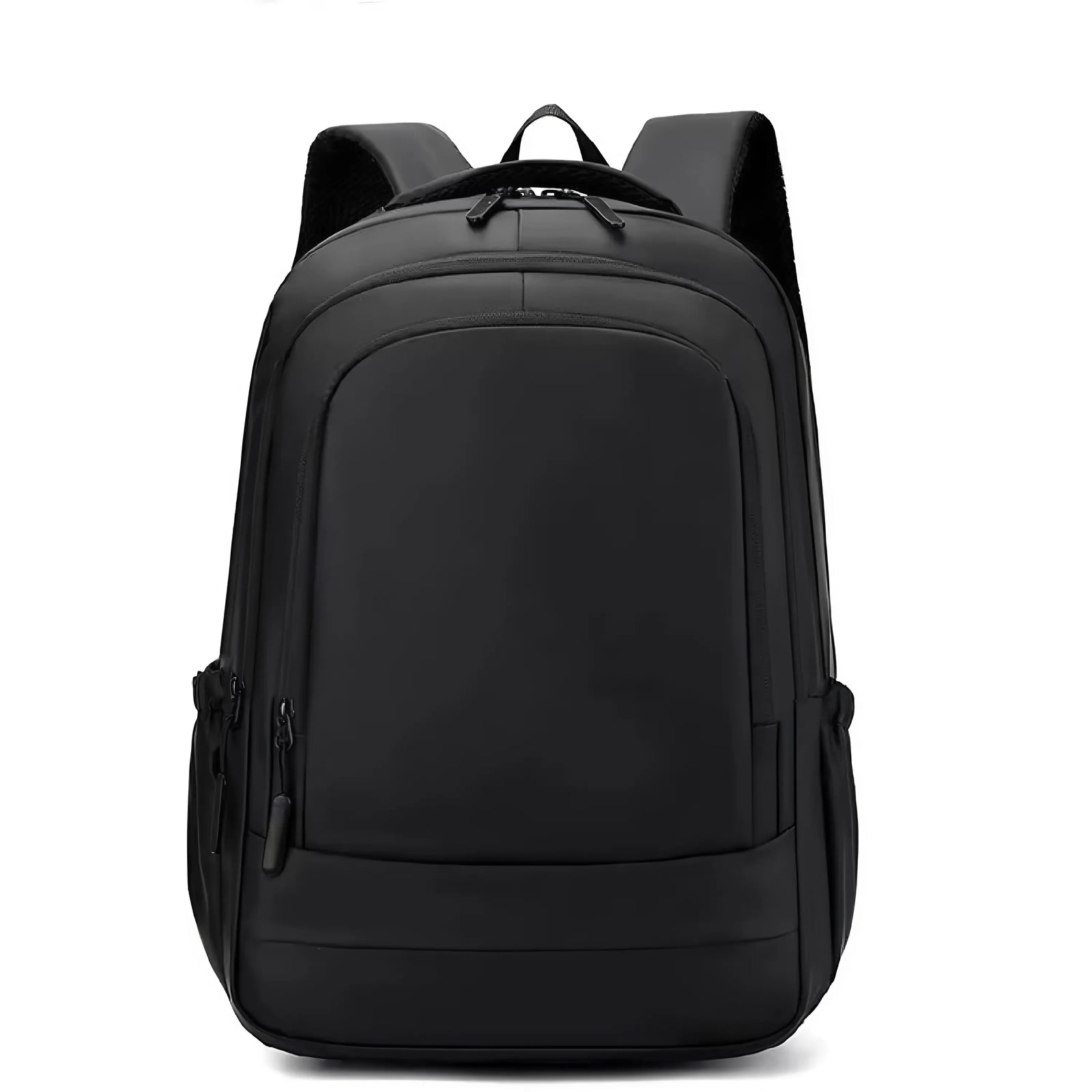Business travel backpack USB charging port detail