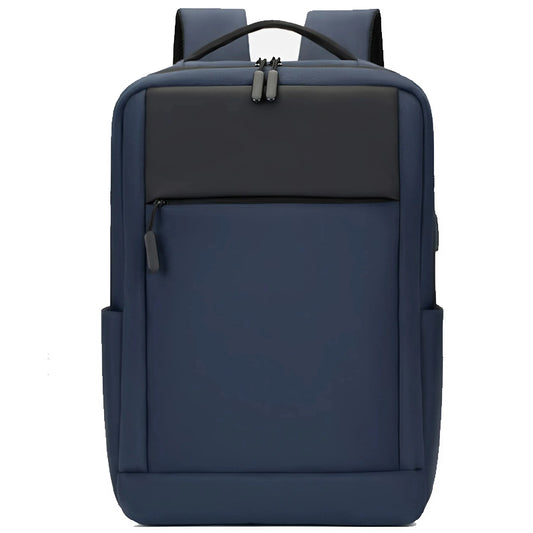 USB laptop backpack side profile