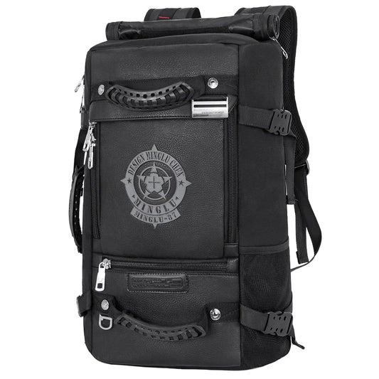 Mingao 201 USB Waterproof PU Travel Laptop Backpack - main