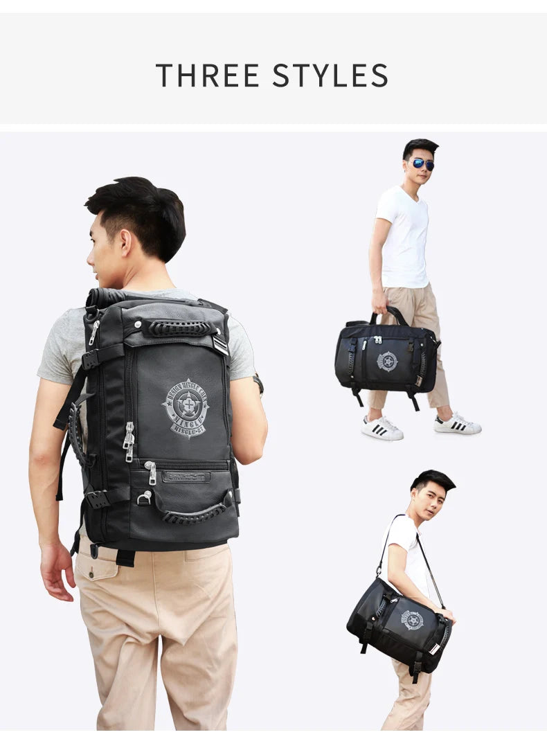 Mingao 201 USB Waterproof PU Travel Laptop Backpack - detail 5
