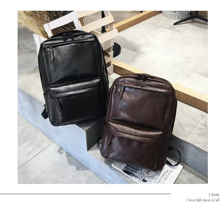 Herse PU leather backpack colour range