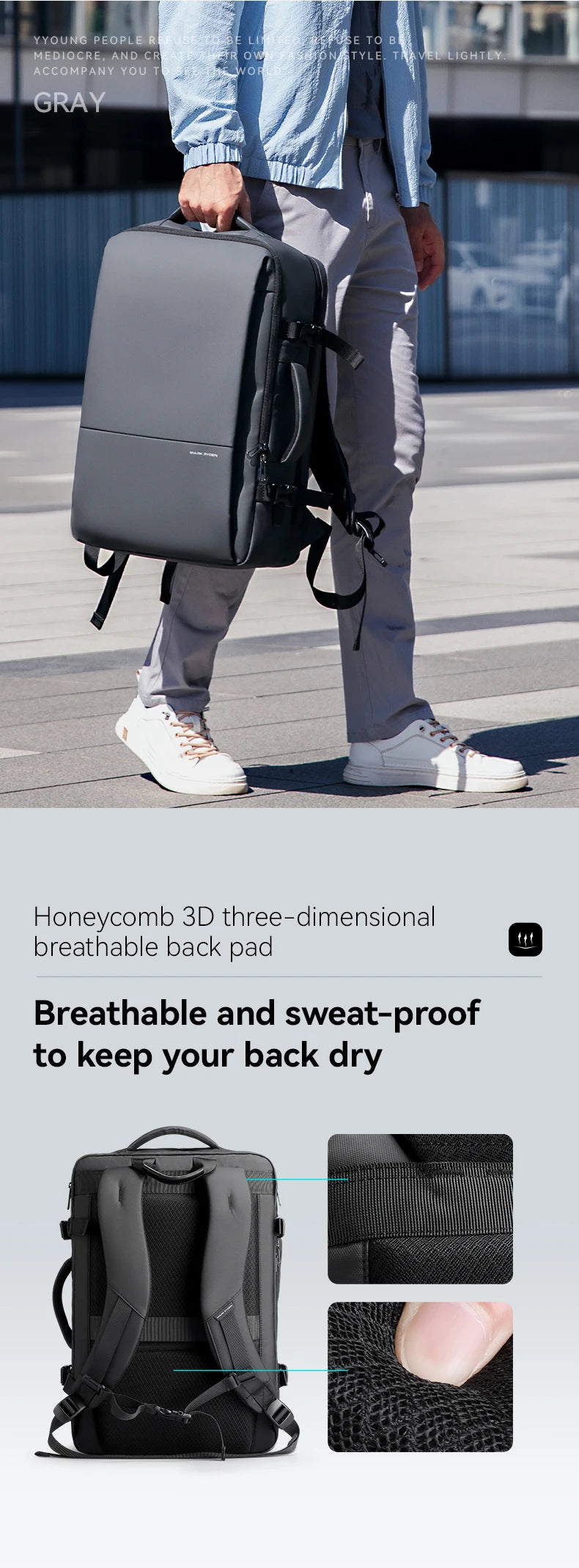 Mark Ryden Polar MR-9822 Anti-Theft Oxford Backpack