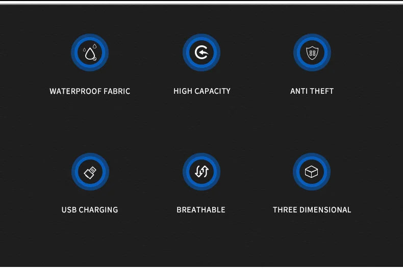 Mingao 612 Anti-Theft USB College Laptop Backpack - detail 2