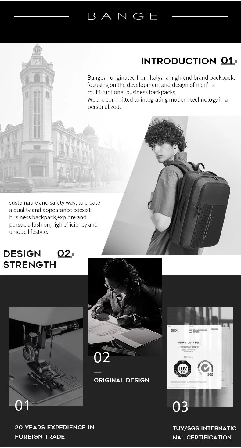 Bange LY506 Waterproof Women's Laptop Backpack