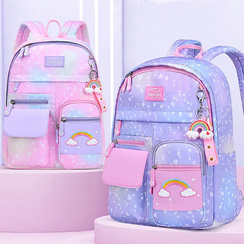 Keman KM-K033 Polka-Dot Kids Waterproof School Backpack 1