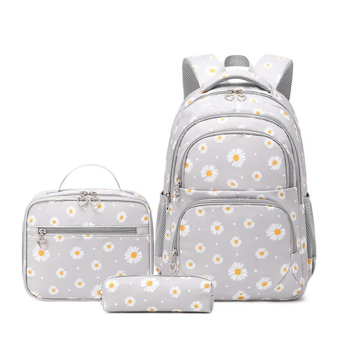 Keman KM-K043 Floral Girls School Backpack 1