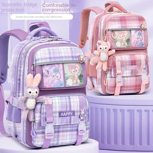 Keman KM-K087 Letter-Print Girls School Backpack 1