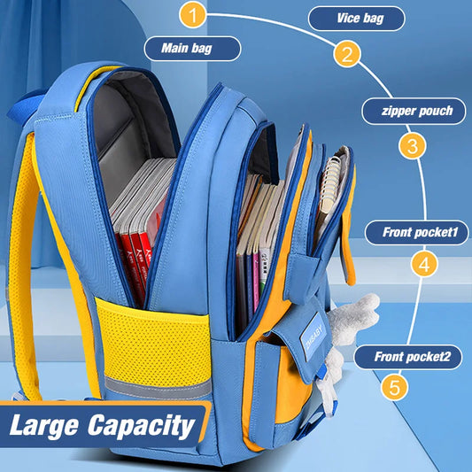 Keman KMA132 Cartoon Boys School Backpack 2