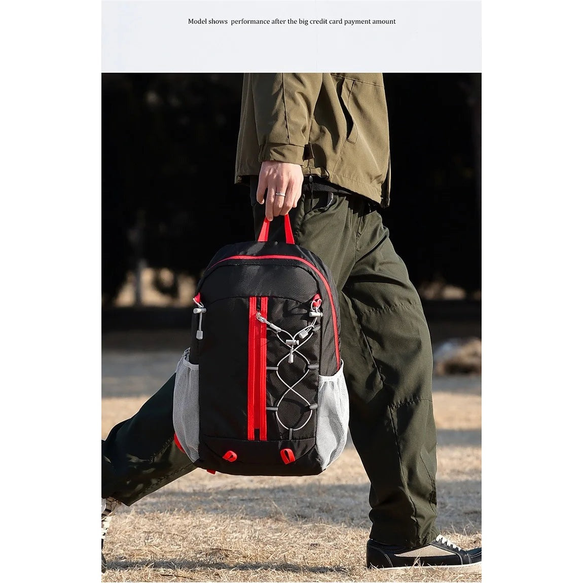 Foldable skin backpack folded
