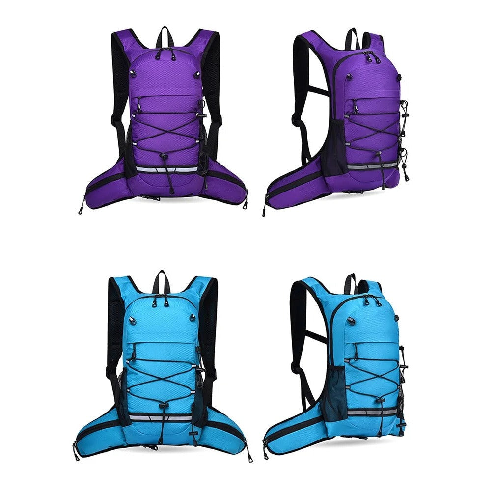 Cycling backpack in use