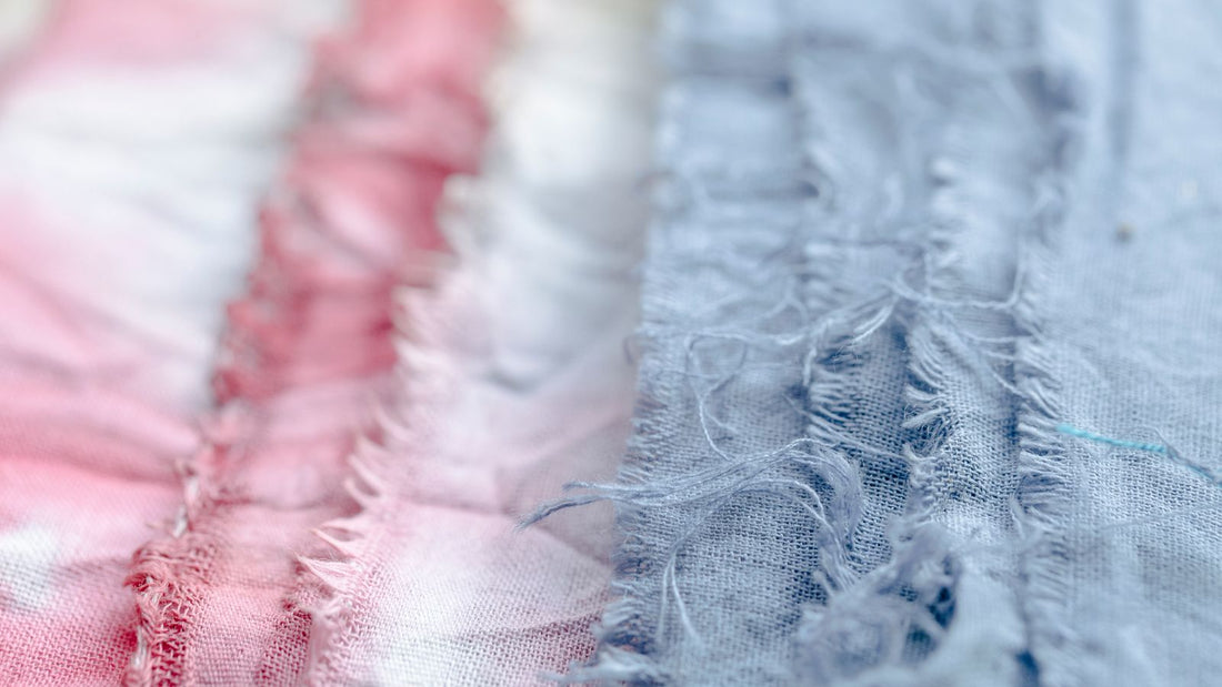 Sustainable textile fabric and threads in a production studio