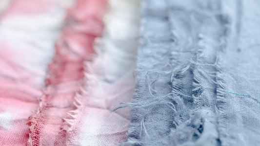 Sustainable textile fabric and threads in a production studio