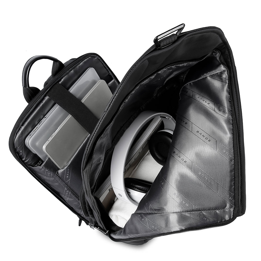 Backper Glacier Modern Polyester Backpack — packed view