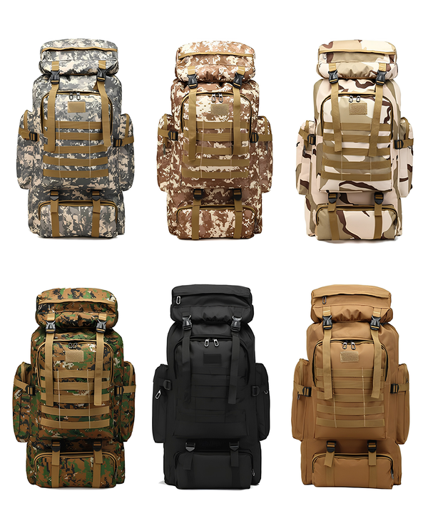 80L Waterproof Camouflage Tactical Backpack