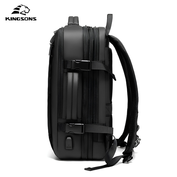 Kingsons KT6001W 30L multi-pocket hiking backpack — side view (enhanced)