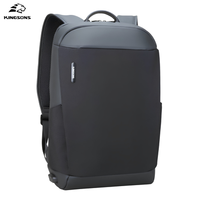 Kingsons 25L anti-theft USB laptop backpack — front view (enhanced)