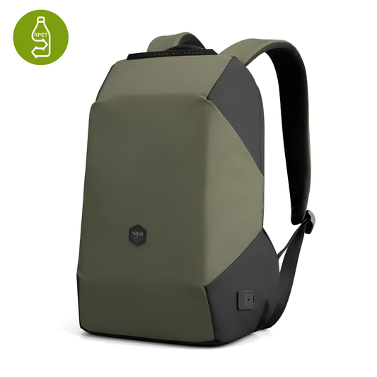 Kingsons K9751W anti-theft USB travel backpack — front view (enhanced)