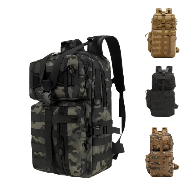 Hong BM-24M637 30L Waterproof Nylon Tactical Backpack MOLLE - enhanced