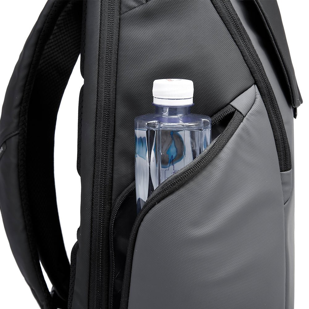 Backper Glacier Modern Polyester Backpack — pocket layout