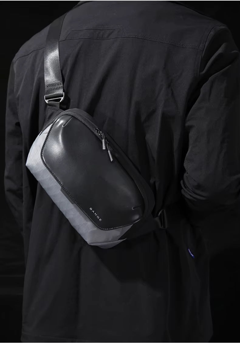 Backper Vega Water-Resistant Nylon Messenger Bag — in use