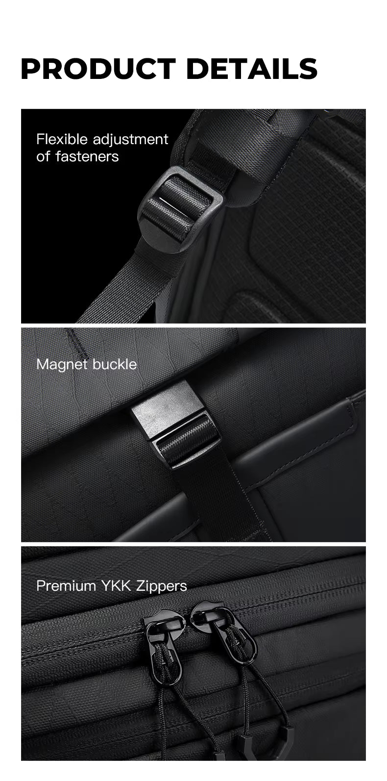 Backper Antares Waterproof Polyester Camera Backpack — top view