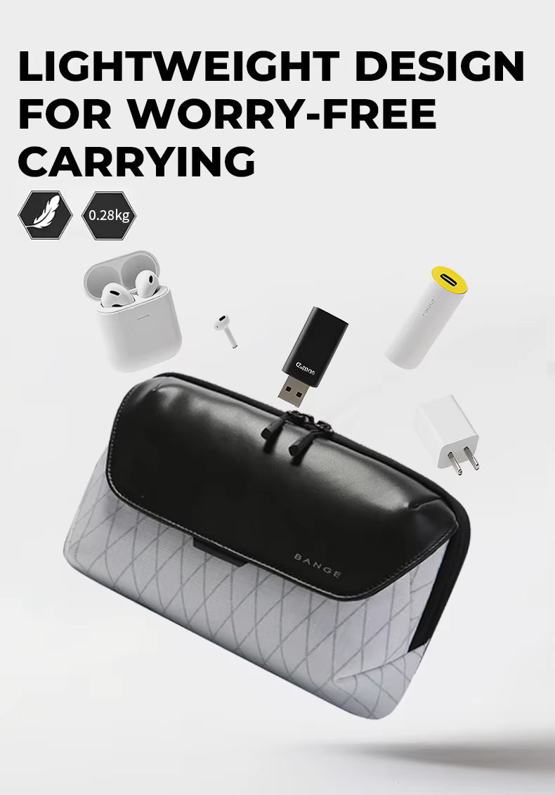 Backper Vega Water-Resistant Nylon Messenger Bag — bottom view