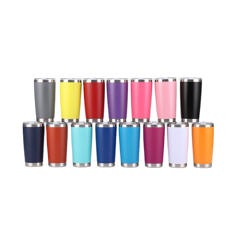 20oz Vacuum Insulated Double Wall Stainless Steel Tumbler with Lid