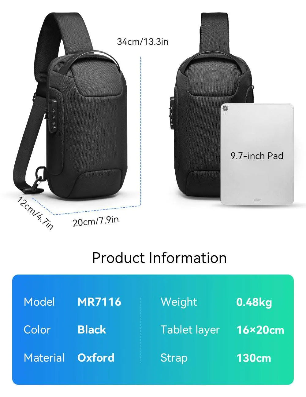Backper Andromeda Waterproof Oxford Storage Bag — feature detail