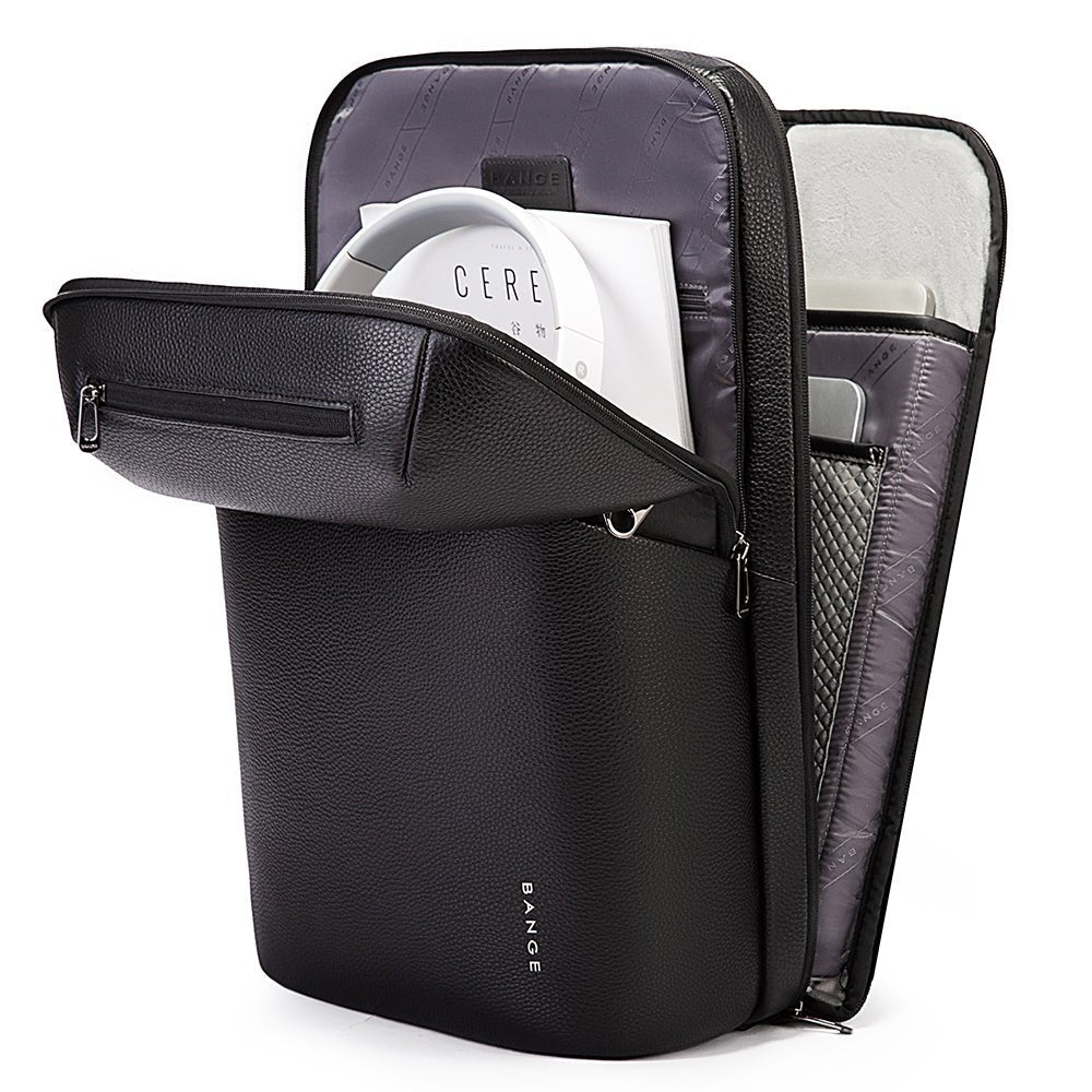 Backper Sierra Anti-Theft PU Leather Backpack — feature detail