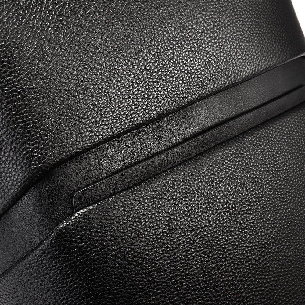 Backper Sierra Anti-Theft PU Leather Backpack — angled view