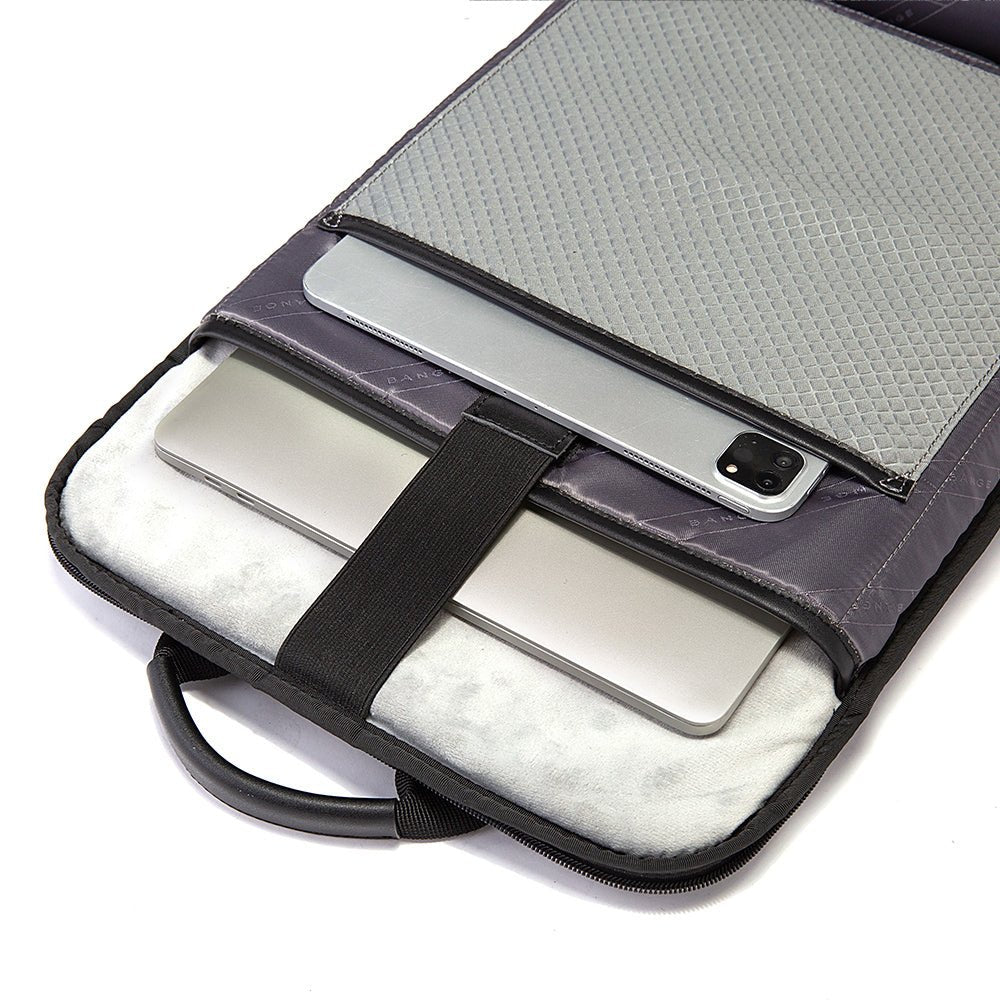Backper Sierra Anti-Theft PU Leather Backpack — strap detail