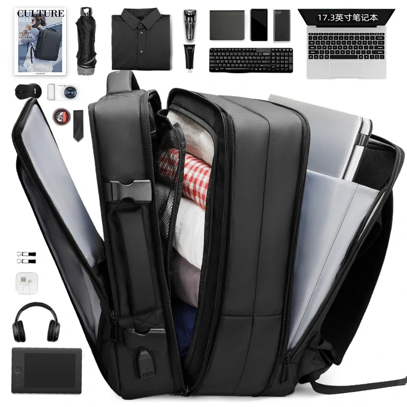 Backper Equator Travel Oxford Backpack — angled view