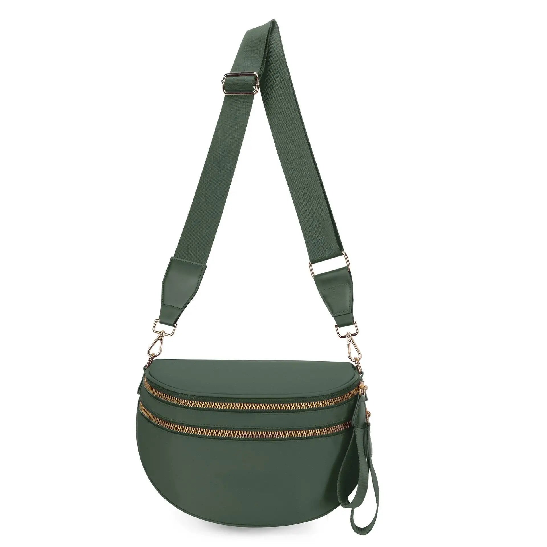 Backper Crater Leopard Waist Bag — Green