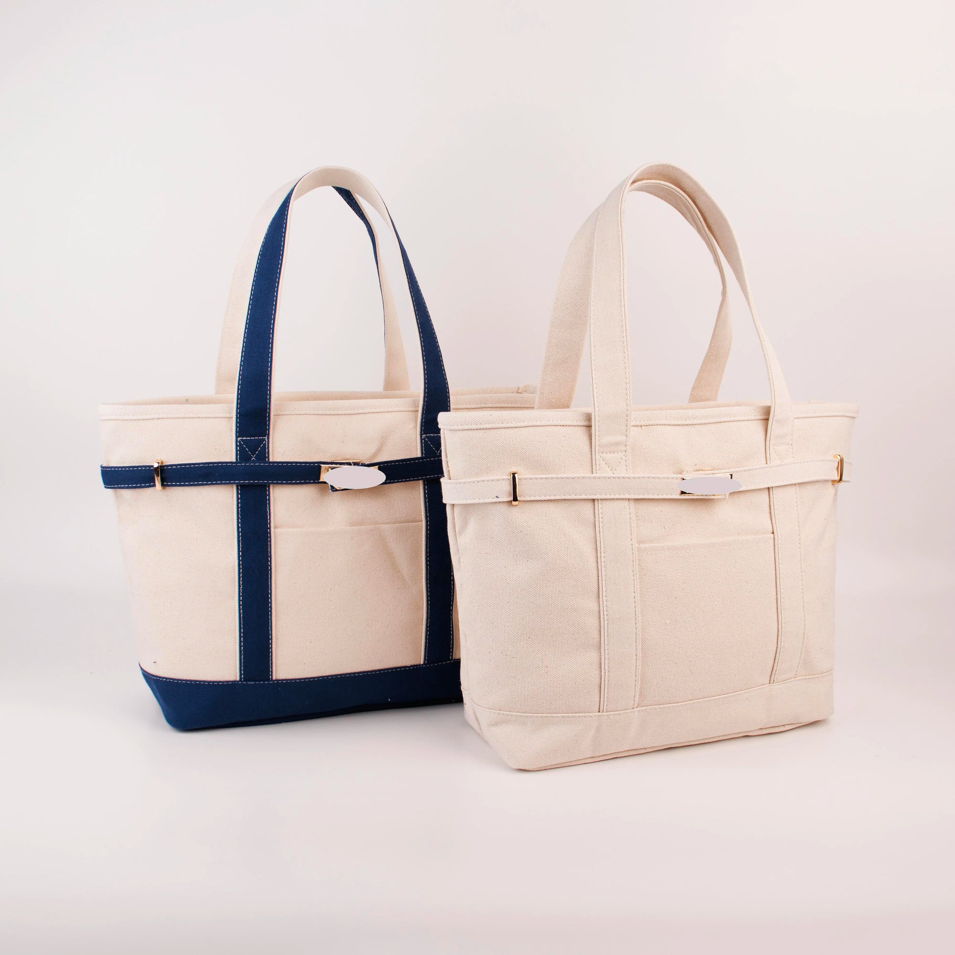 Backper Maia Canvas Boat Tote — Navy detail