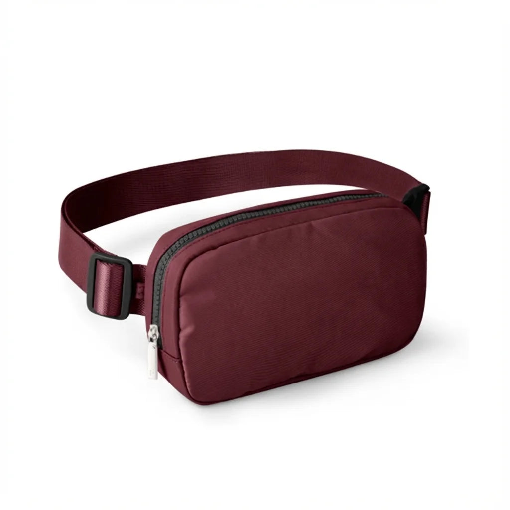 Backper Leo 1L Yoga Sports Waist Bag — Burgundy Red