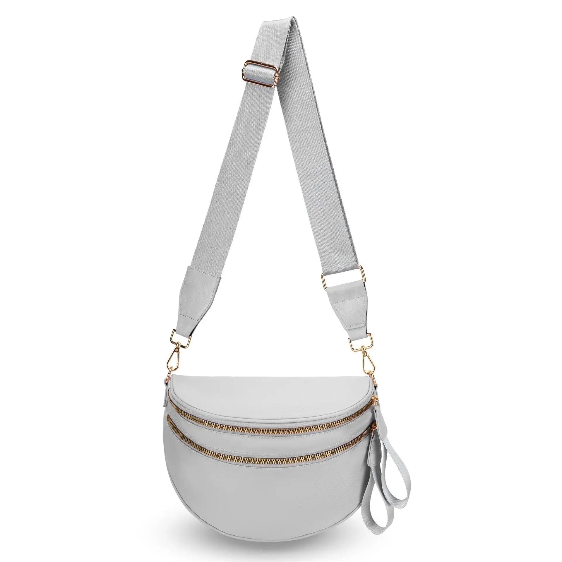 Backper Sculptor Leopard Print Waist Bag — White