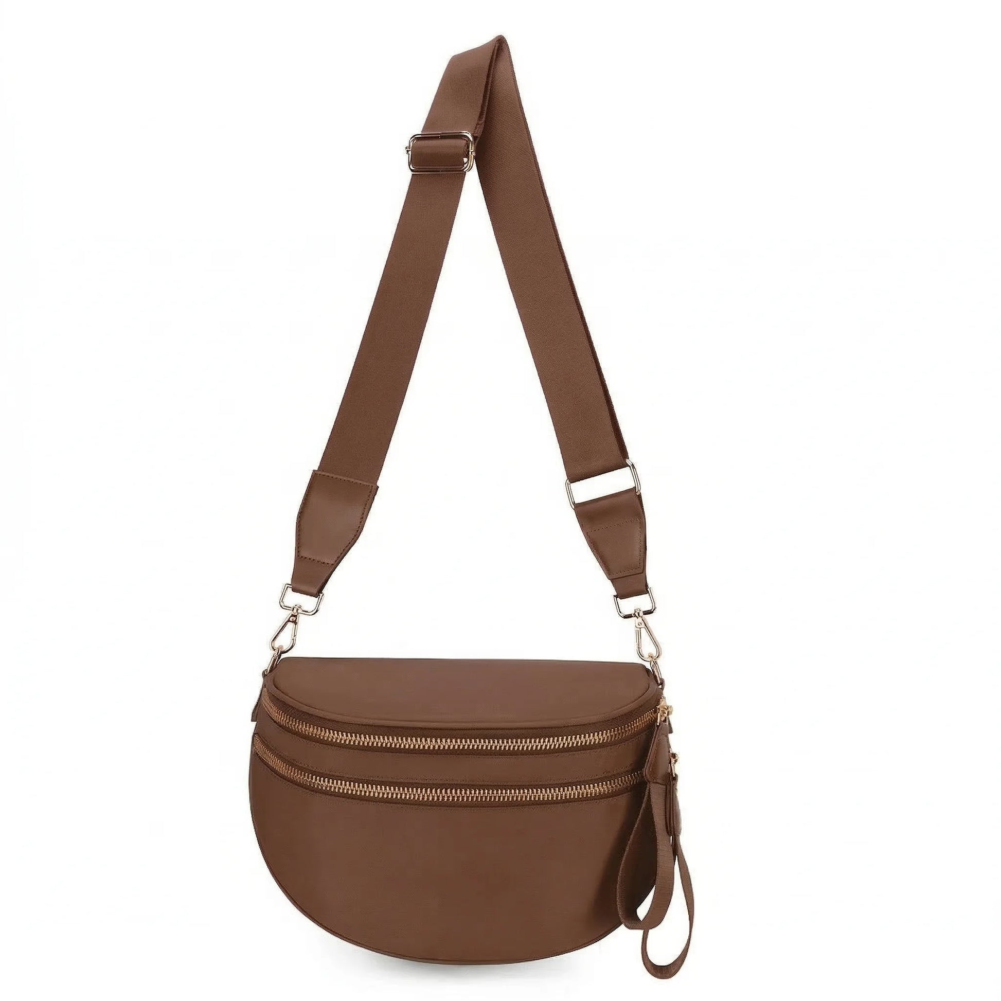 Backper Sculptor Leopard Print Waist Bag — Cocoa Powder