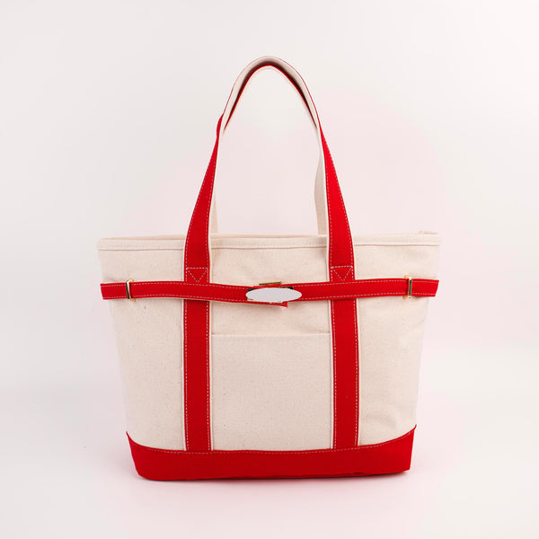Backper Maia Canvas Boat Tote Bag — Red