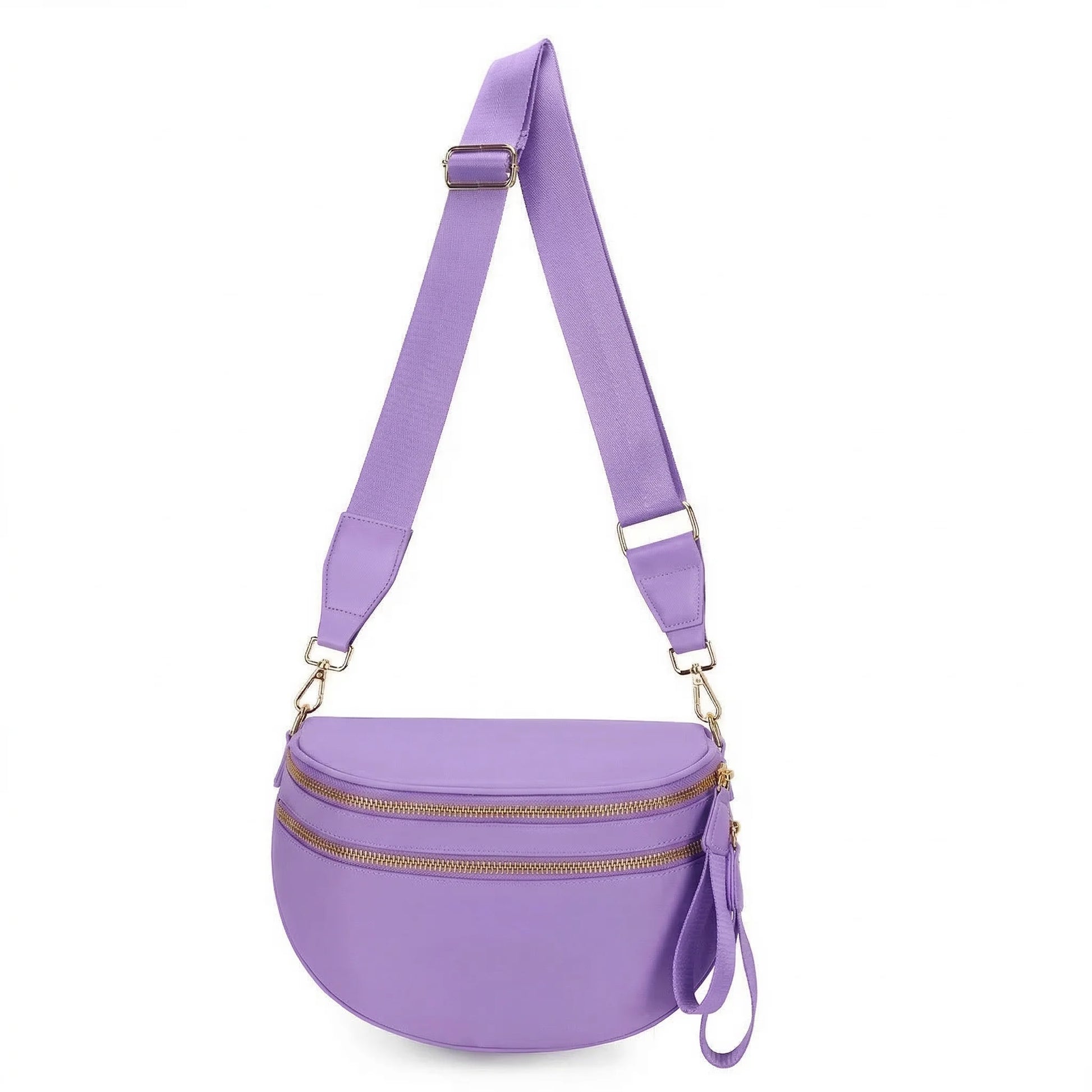 Backper Crater Leopard Waist Bag — Purple