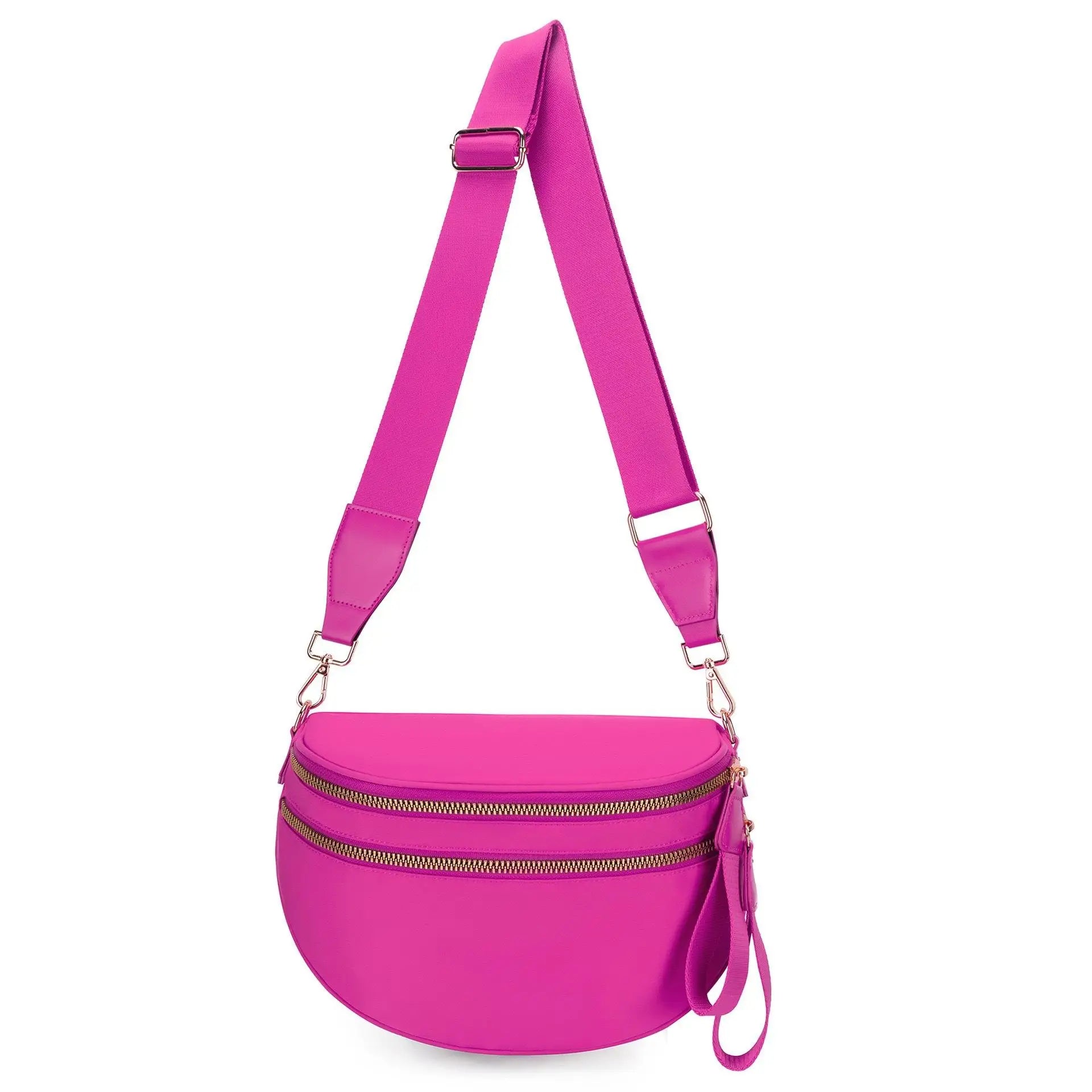Backper Crater Leopard Waist Bag — Pink