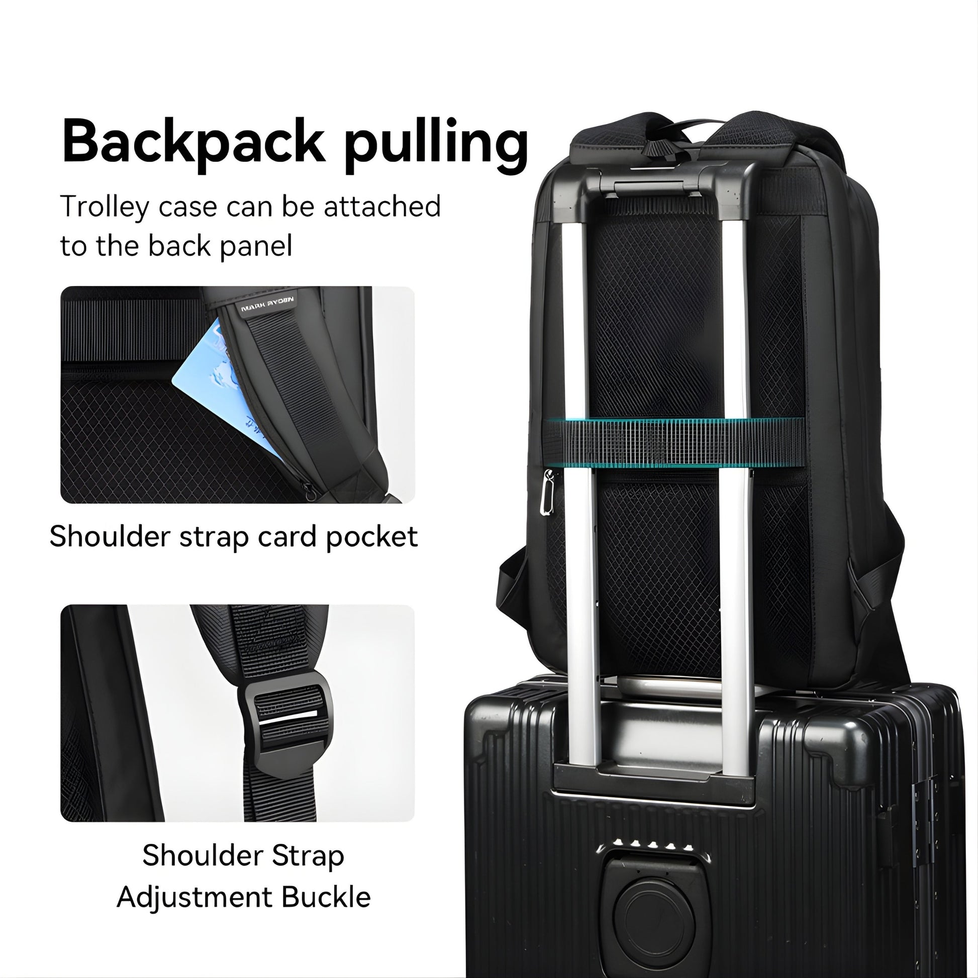 Backper Aether Travel Oxford Backpack — lifestyle shot