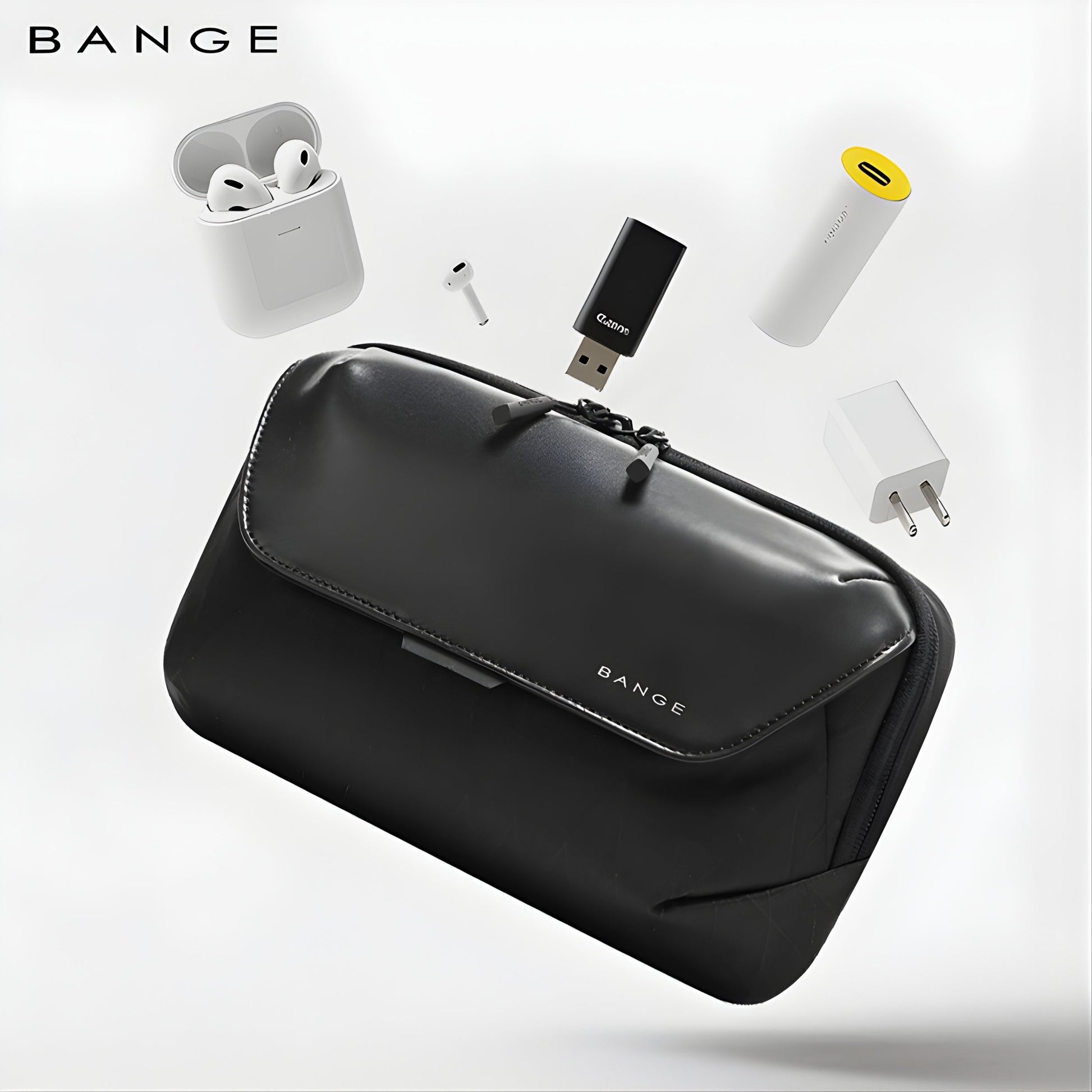 Backper Vega Water-Resistant Nylon Messenger Bag — front view