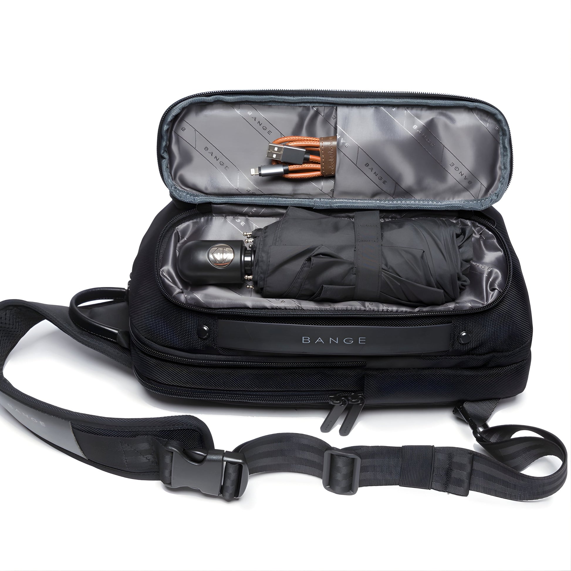 Backper Mira Anti-Theft Oxford Sling Bag — side detail