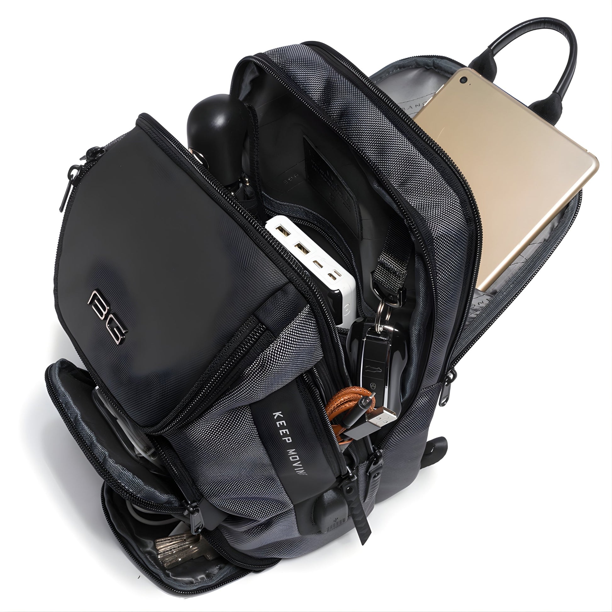 Backper Deneb Waterproof Polyester Sling Bag — side detail