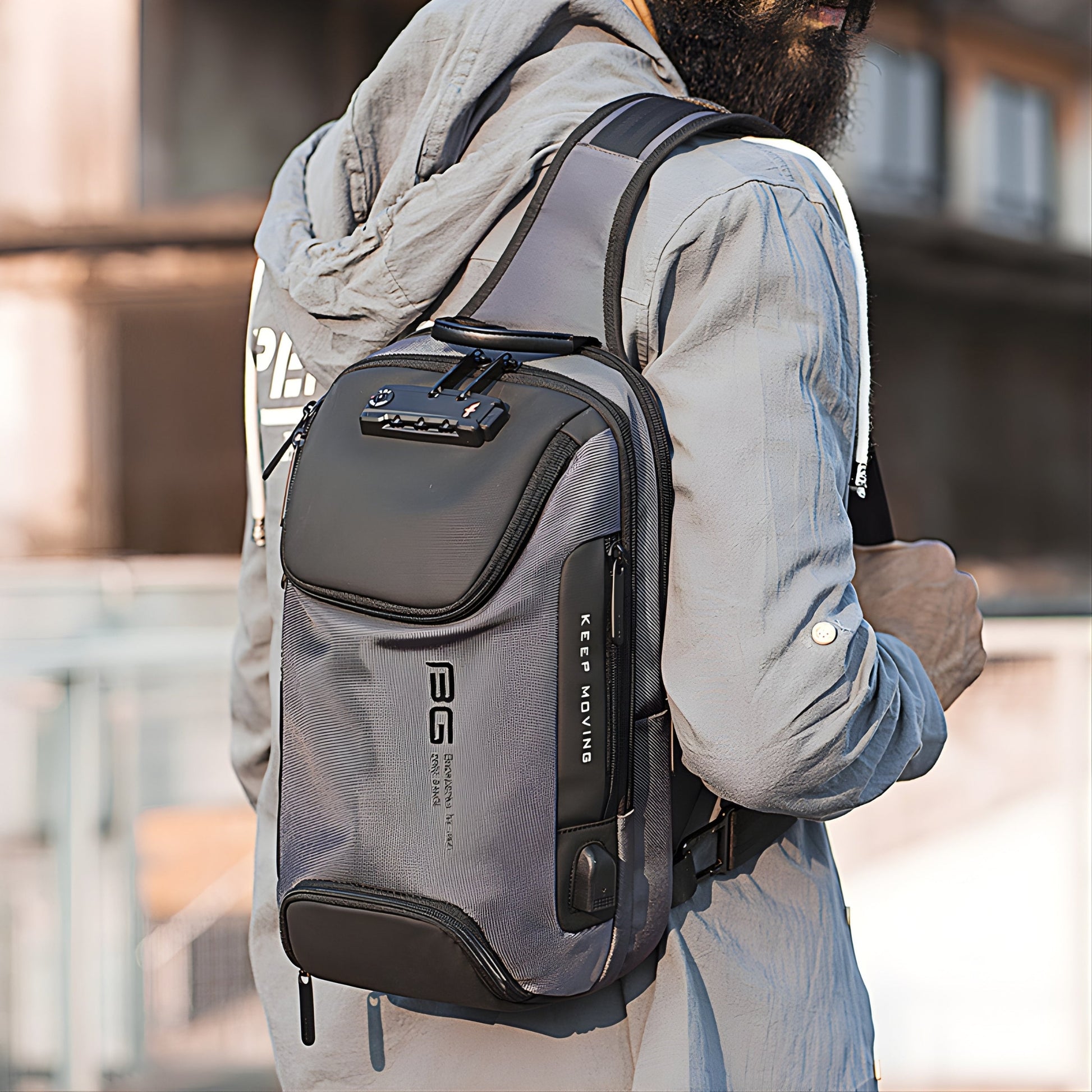 Backper Altair Waterproof Polyester Sling Bag — packed view