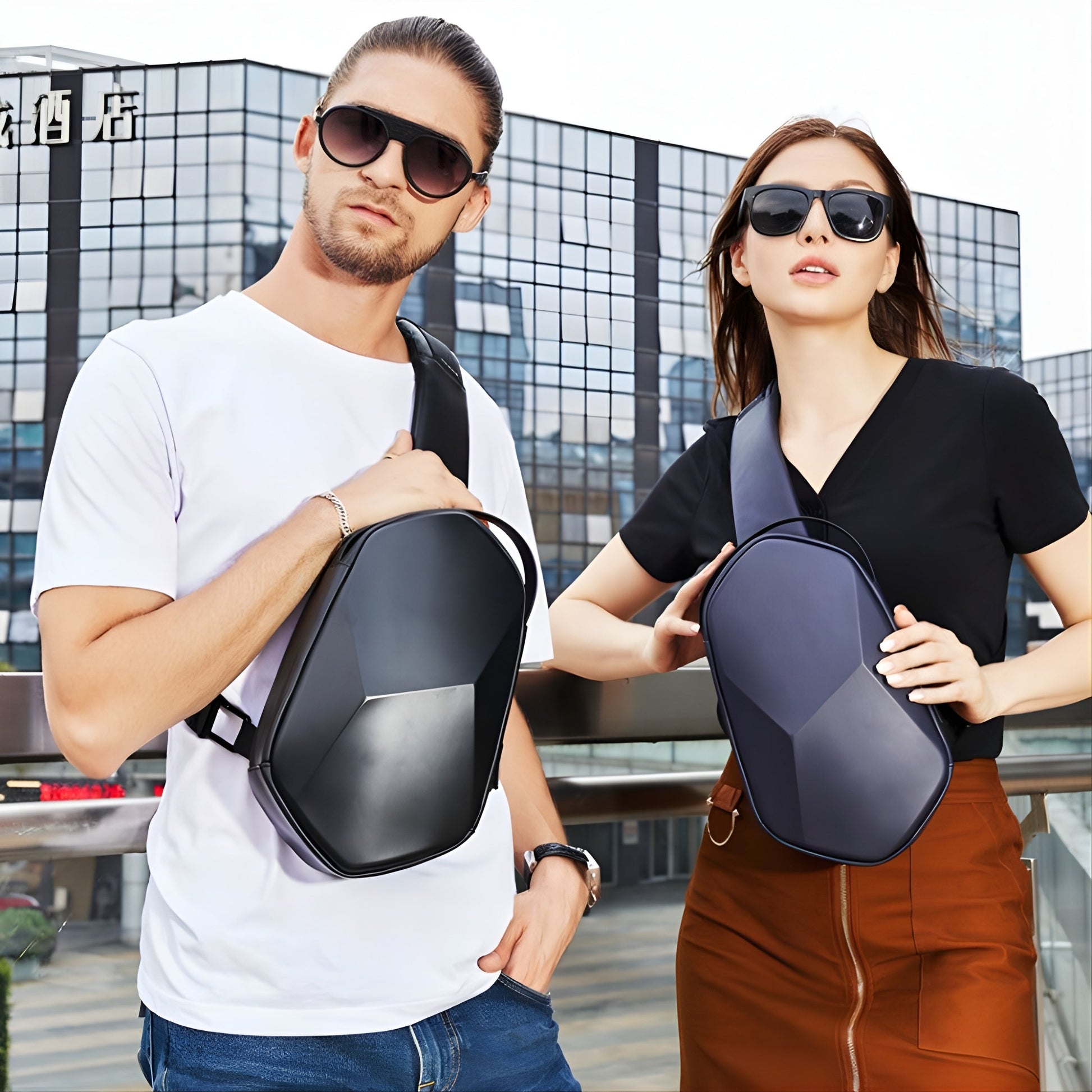 Backper Pollux Anti-Theft Oxford Sling Bag — color option
