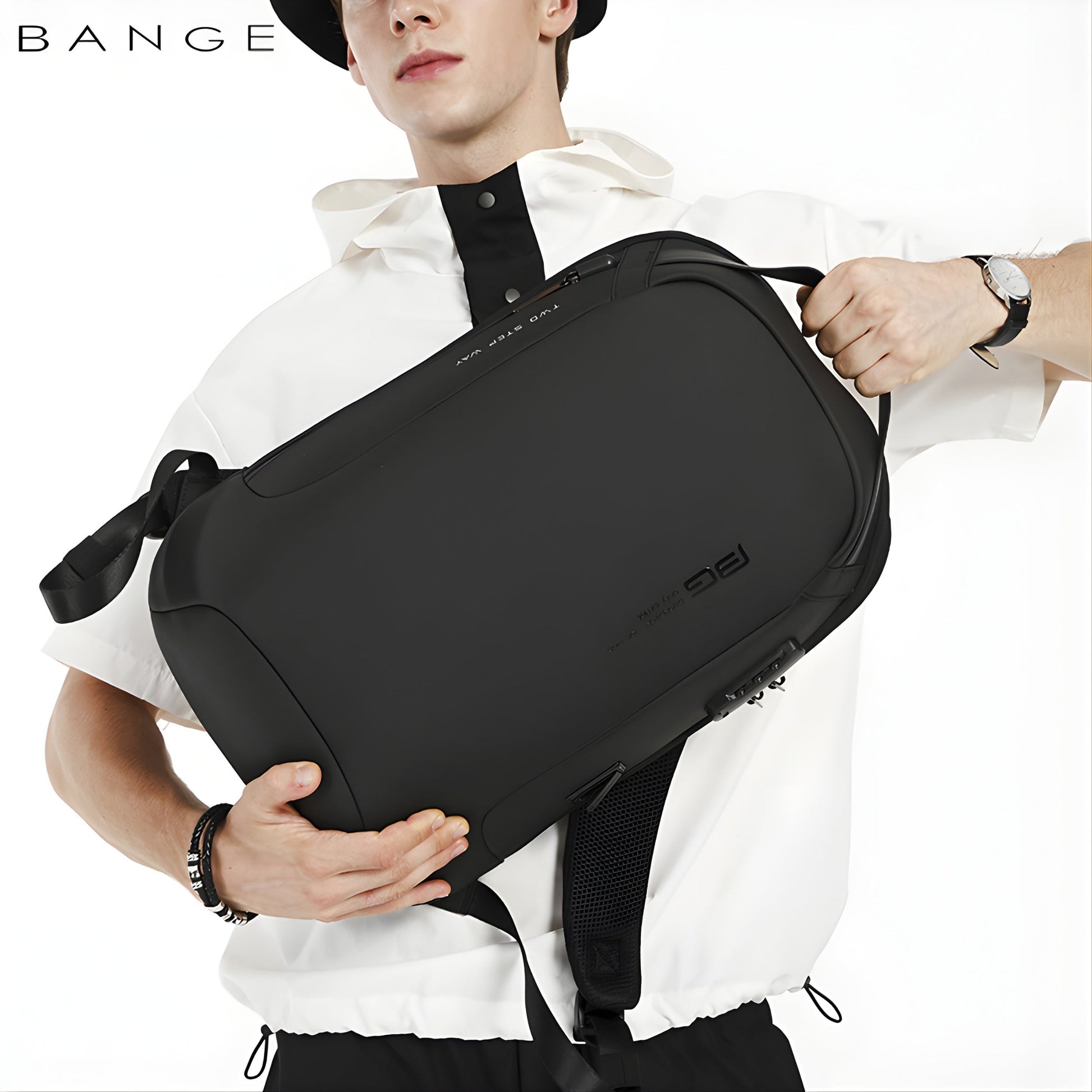 Backper Castor Anti-Theft Polyester Backpack — size reference