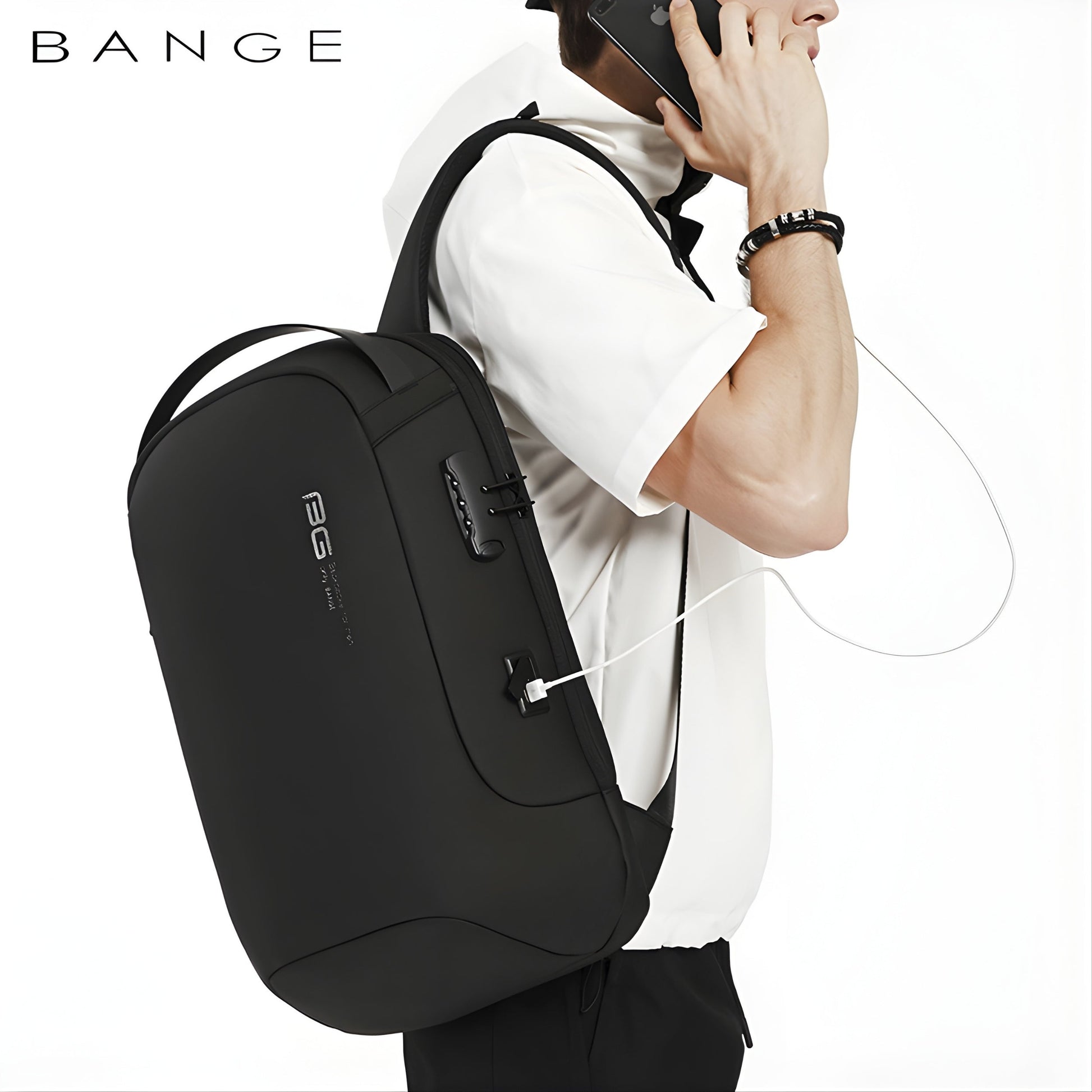 Backper Castor Anti-Theft Polyester Backpack — color option