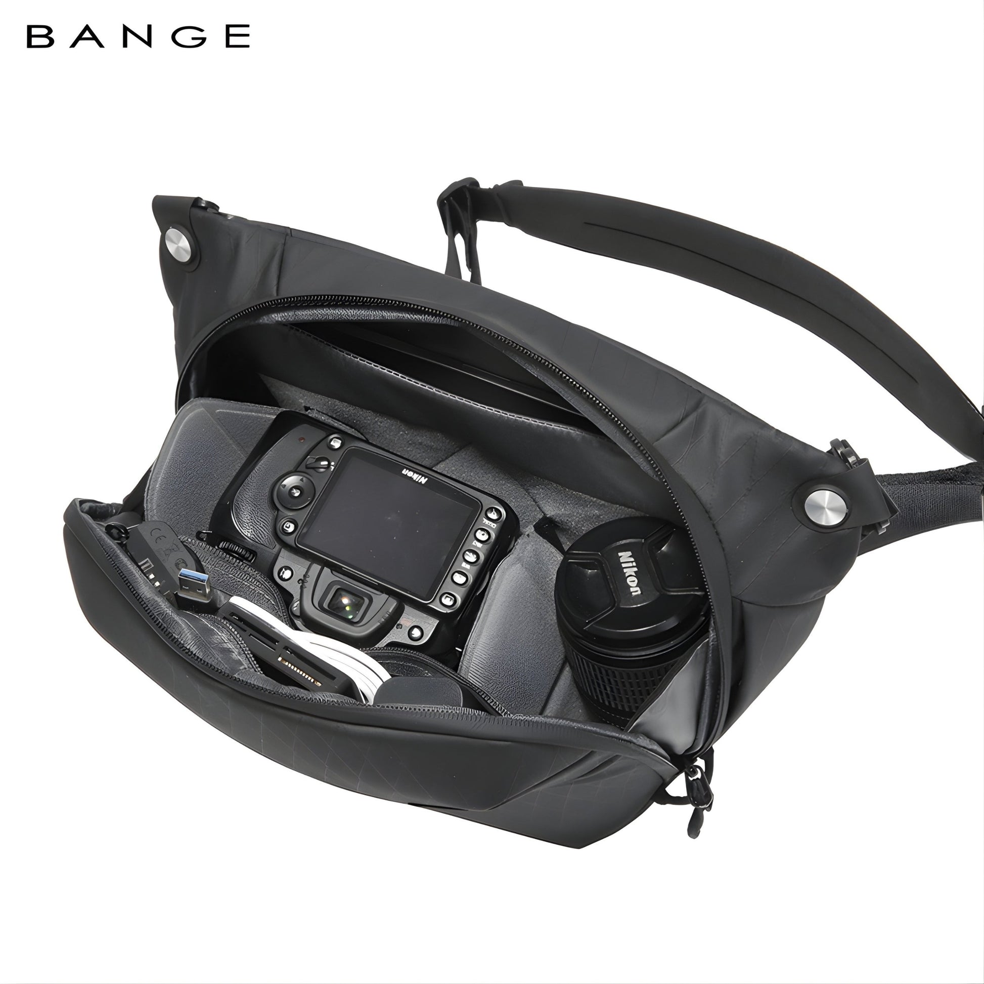 Backper Arcturus Waterproof Polyester Messenger Bag — side detail